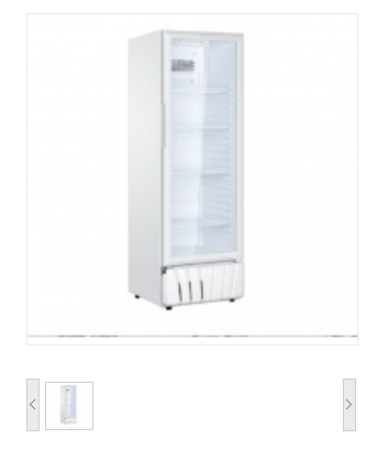 海尔（Haier） SC-412 390升单门立式冷藏柜玻璃门饮料电冰箱