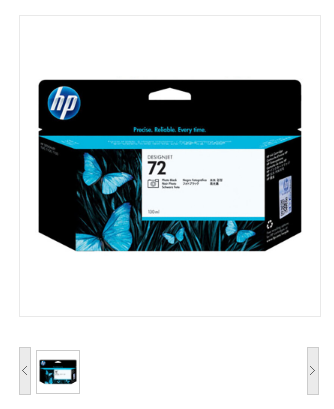 惠普/HP 72号墨盒 C9370A 照片黑 (适用T510/T610/T660 机型)