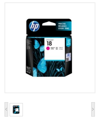 惠普（HP）C4938A 18号品红色墨盒(适用HP OfficejetL7380,L7580, HP18红色墨盒