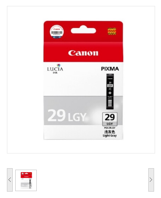 佳能/Canon PGI-29 LGY 浅灰色墨盒（适用PRO-1）