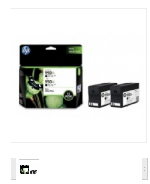 惠普 （HP 950XL） T0A83AA 高收益黑色原装墨盒（两件套）