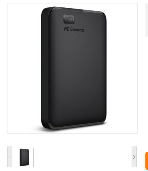 西部数据/WesternDigital WDBUZG5000ABK E元素 移动硬盘 500G