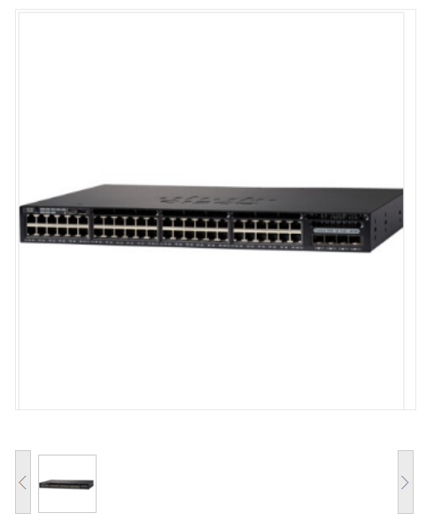 思科/CISCO WS-C3650-48PS-S 48口千兆可堆叠三层PoE交换设备