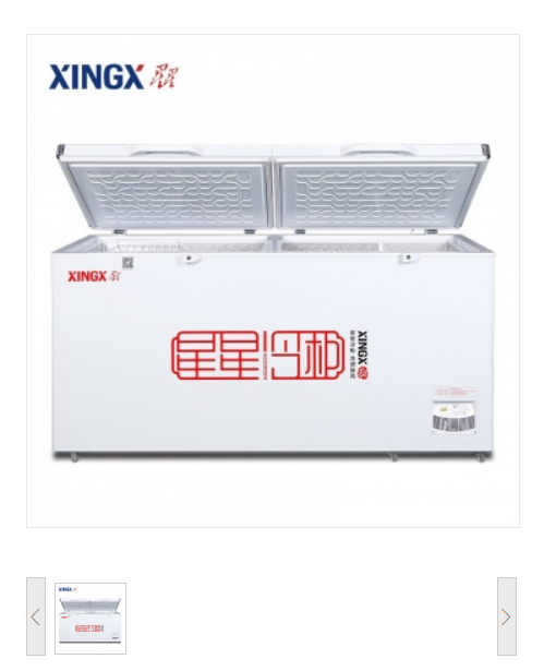 星星（XINGX）BD/BC-718G 718升商用大容量卧式电冰箱