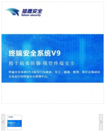 猎鹰安全 金山 终端安全系统 V9.0 （系统中心） 信息安全软件