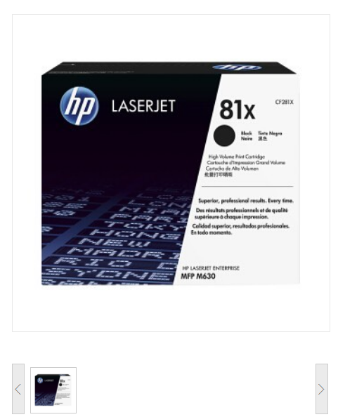 惠普/HP CF281X 硒鼓 81X黑色（适用M605X/M605DN/M606DN/M630dn）硒鼓