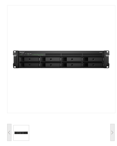 群晖 RS1221RP+ NAS网络磁盘阵列存储 8-12盘位（含8T硬盘8个）