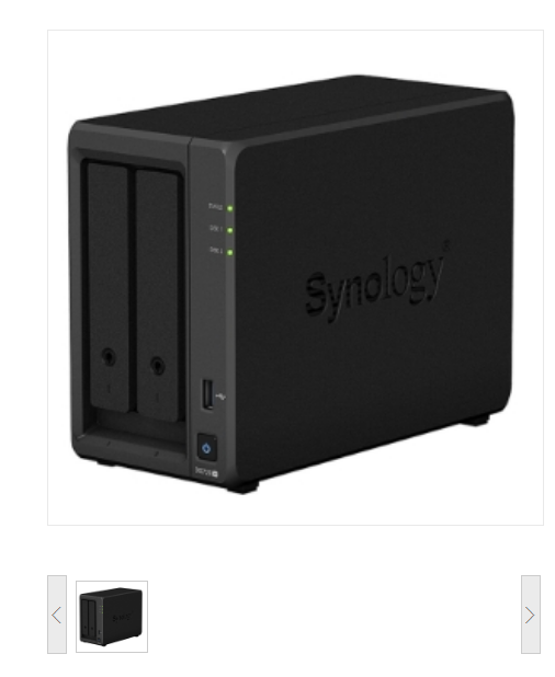 群晖 DS720+ NAS网络存储服务器 网络磁盘阵列 四核心2盘位（无内置硬盘）