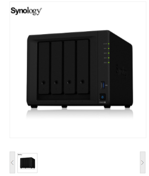 群晖（Synology）DS920+ NAS网络存储服务器 网络磁盘阵列 四盘位（含2*2TB硬盘）