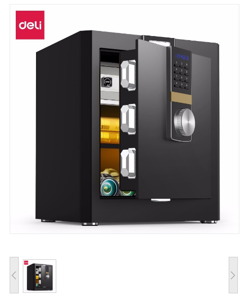 得力4042ES 电子密码保管箱保险柜(黑色)(台)(100140642SY)