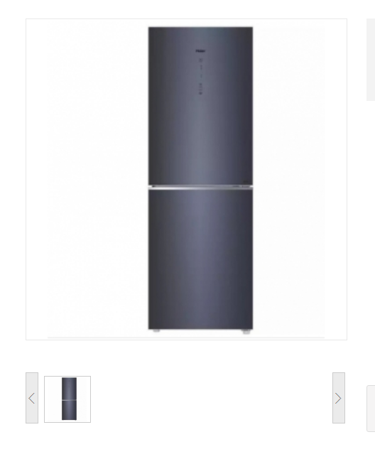 电冰箱 海尔/Haier BCD-272WLHC2D0B1 251-300L 2级 双门 电脑控温 风冷 蓝色